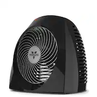 Vornado - VH240 1500 Watt Indoor Electric Fan Space Heater with Advanced Safety Features - Black - Front_Zoom