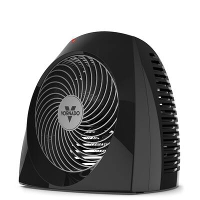 Vornado VH240 1500 Watt Indoor Electric Fan Space Heater with Advanced Safety Features Black