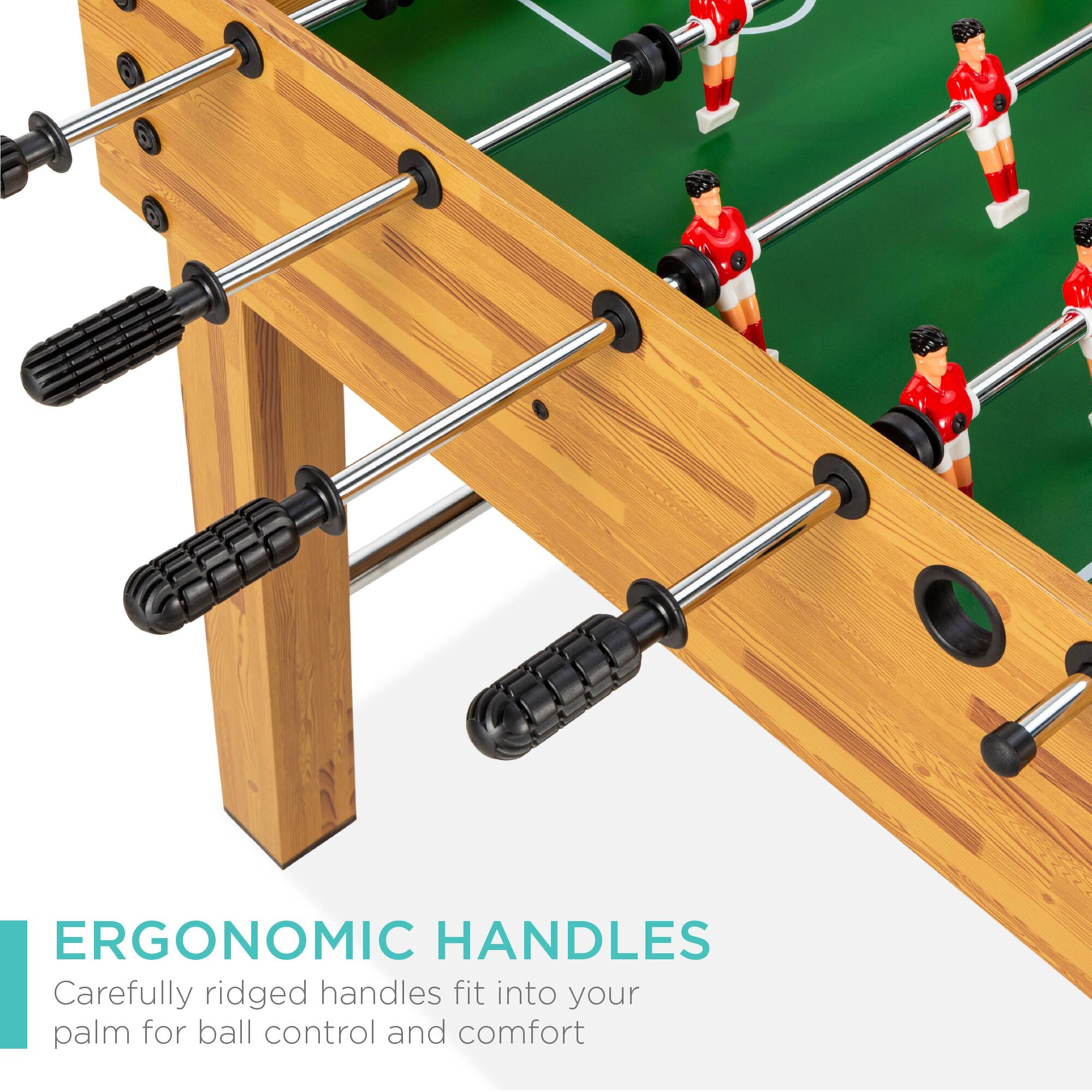 ERGONOMIC HANDLES

Carefully ridged handles fit into your palm for ball control and comfort.