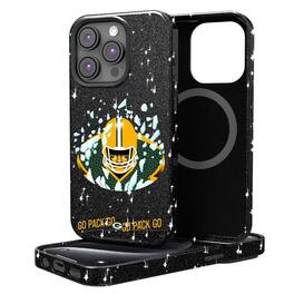 Keyscaper - NFL - Green Bay Packers 2024 Illustrated Limited Edition Bling iPhone Case - 14 - Black
