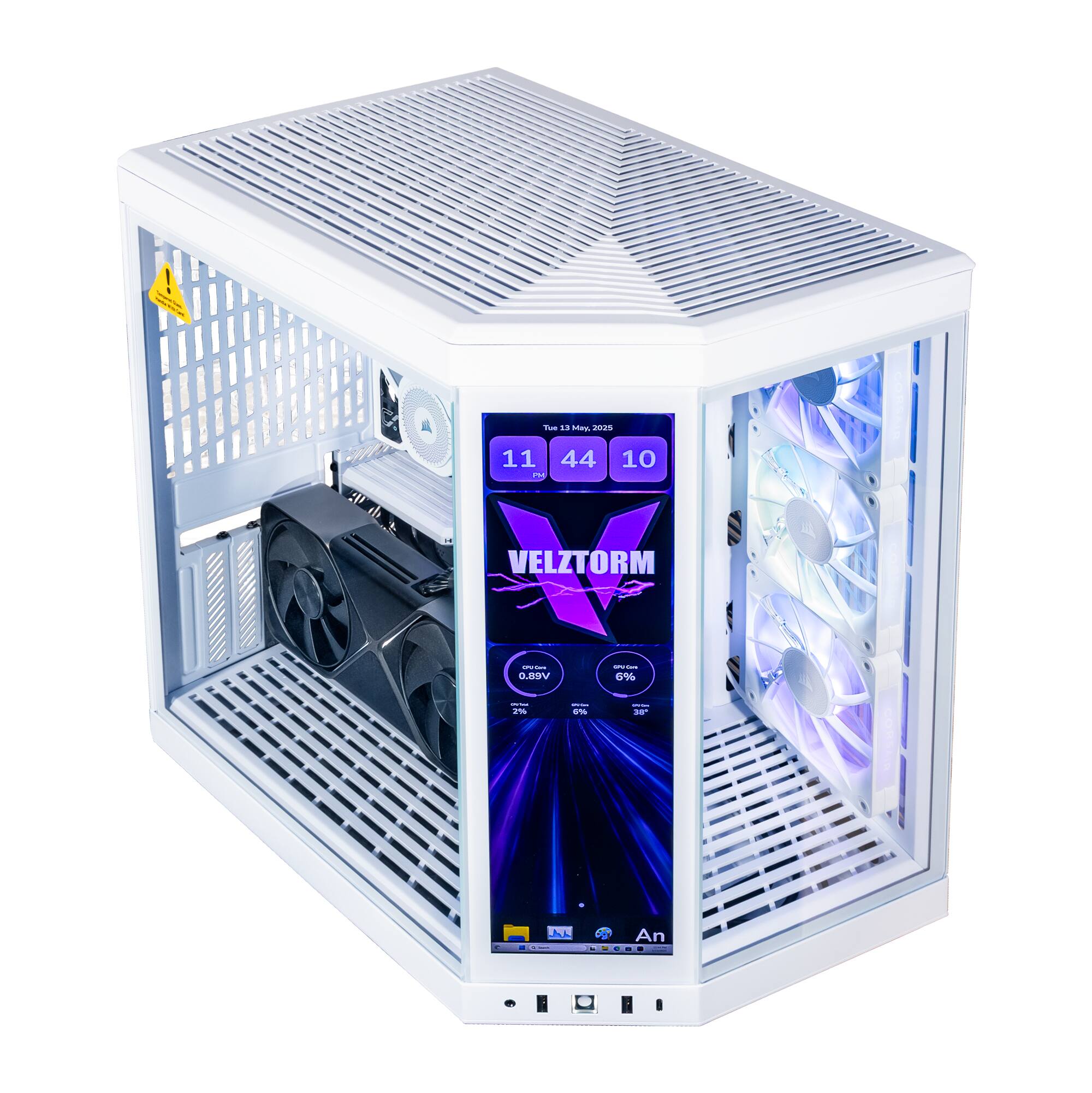 Velztorm LCD Praetix Gaming Desktop (i9 14900K, 64GB, 2TB SSD +