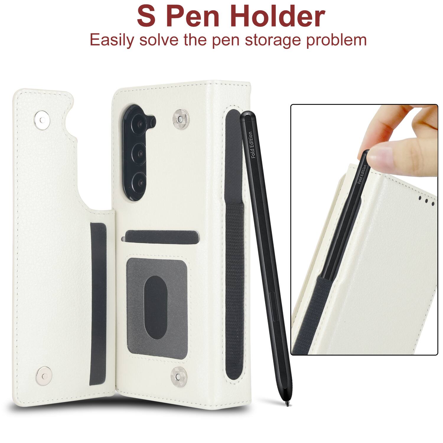 S Pen Holder  
Easily solve the pen storage problem