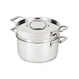 All Clad - All-Clad 8qt Stainless Steel Multipot with Insert, Simply Strain - Silver