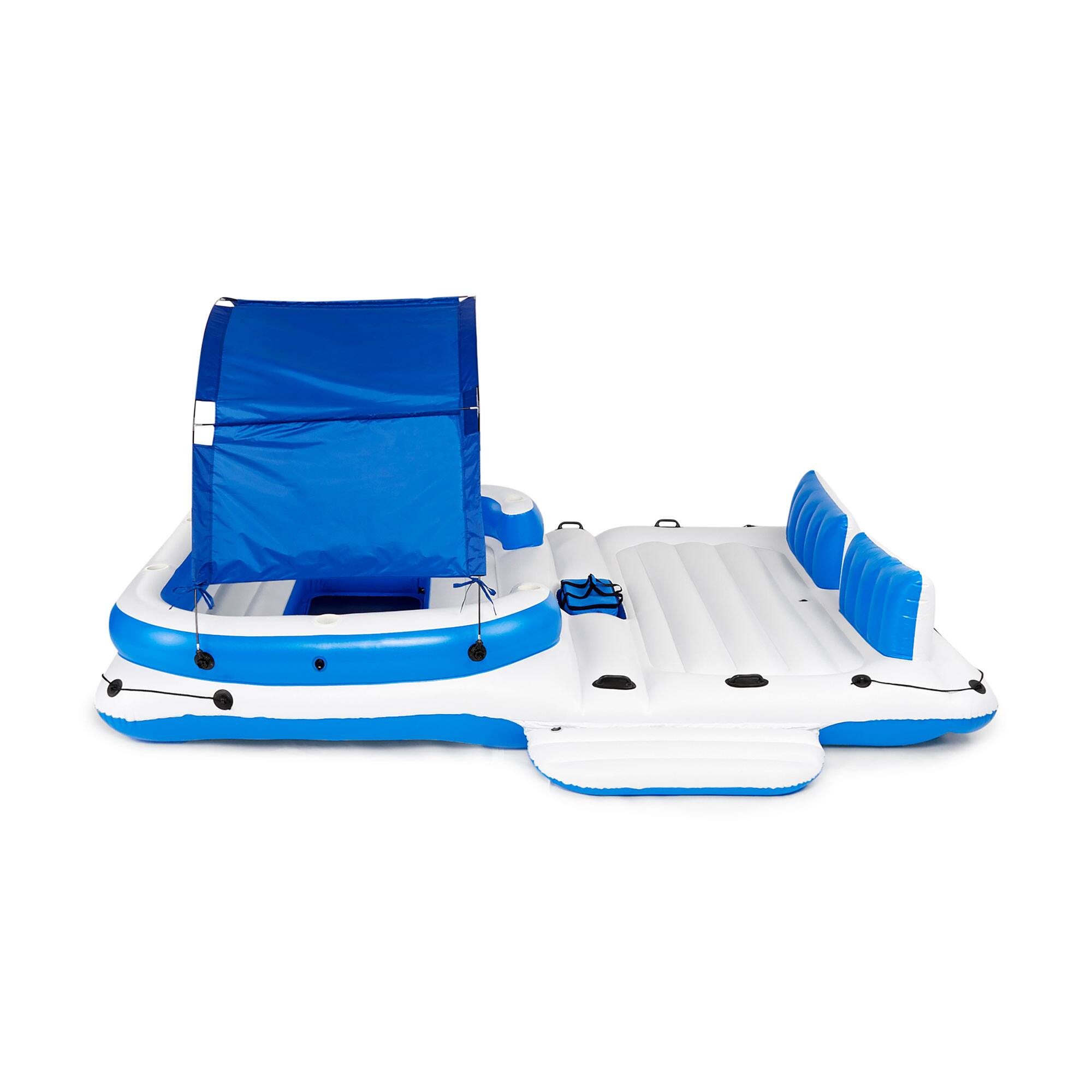 Alt View 6. Intex - Intex 57272EP Adult 5 Seat Inflatable Island Lounge & 43105E 6 Person Pool Raft.