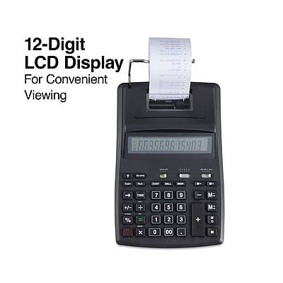 12-Digit LCD Display  
For Convenient Viewing  

6699686 15902  

7 8 9  
4 5 6  
1 2 3  
0 00  

M+ M-  
% =  
x ÷