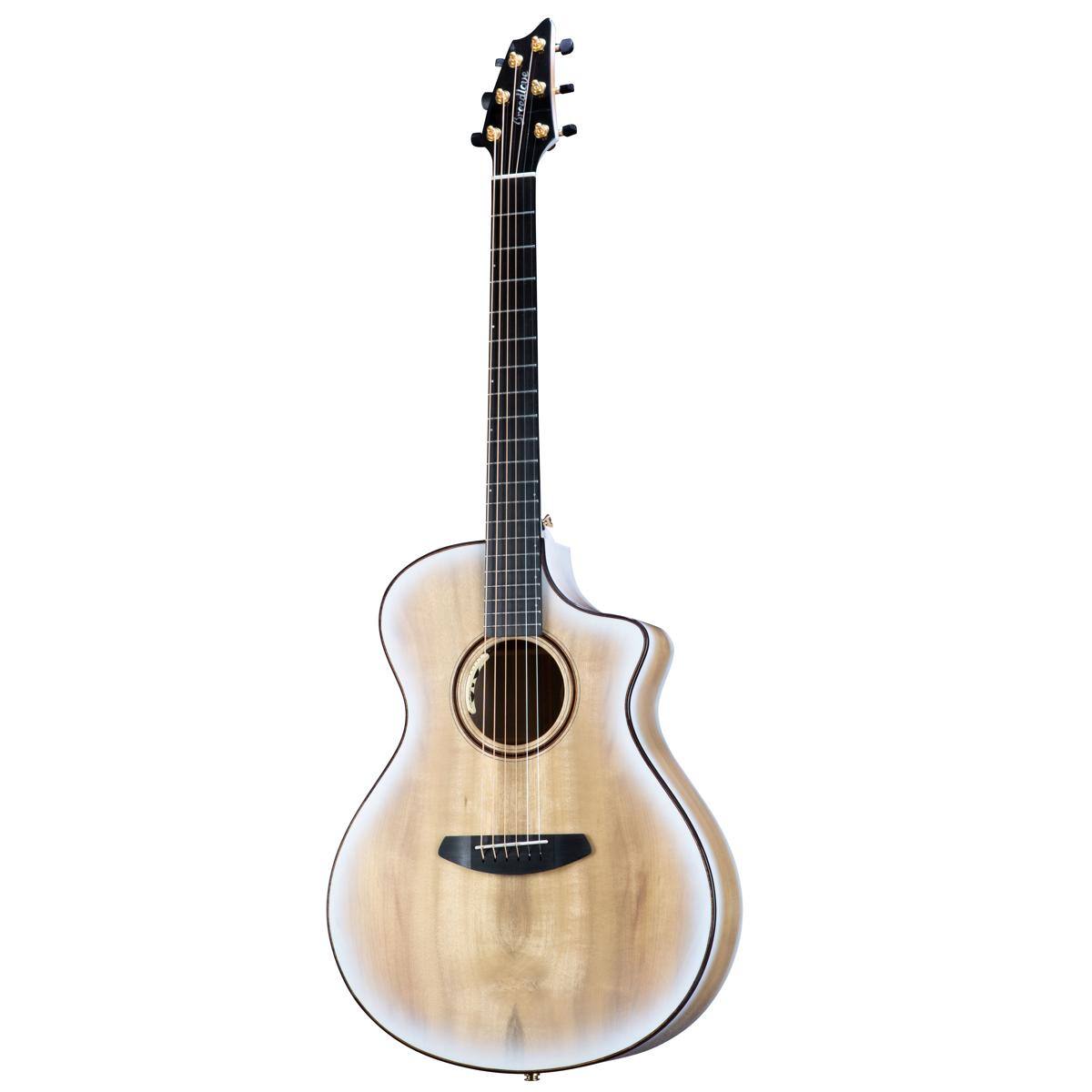 Alt View 4. Breedlove - Breedlove Oregon Concert CE Myrtlewood LTD        Acoustic-Guitar, White Sand Gloss.