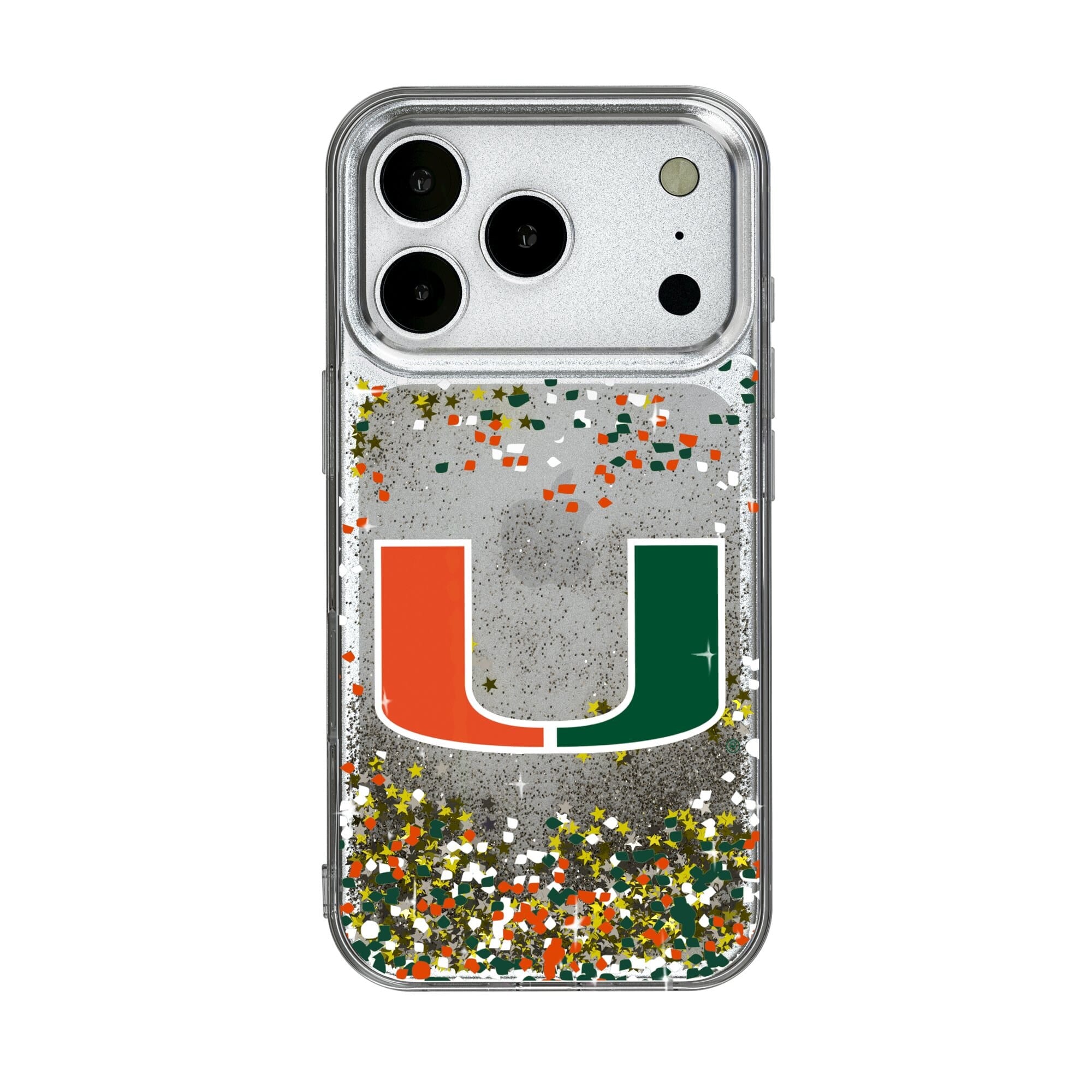 Keyscaper - NCAA - Miami Hurricanes iPhone Glitter Confetti Design Case - 17 - Multicolor price history on PriceWatchPro