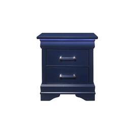 Global Furniture USA - Traditional Glam Charlie Nightstand With Led - Blue