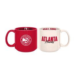 Logo Brands - Atlanta Hawks 2-Pack 15oz. Stackable Mug Set - Multicolor