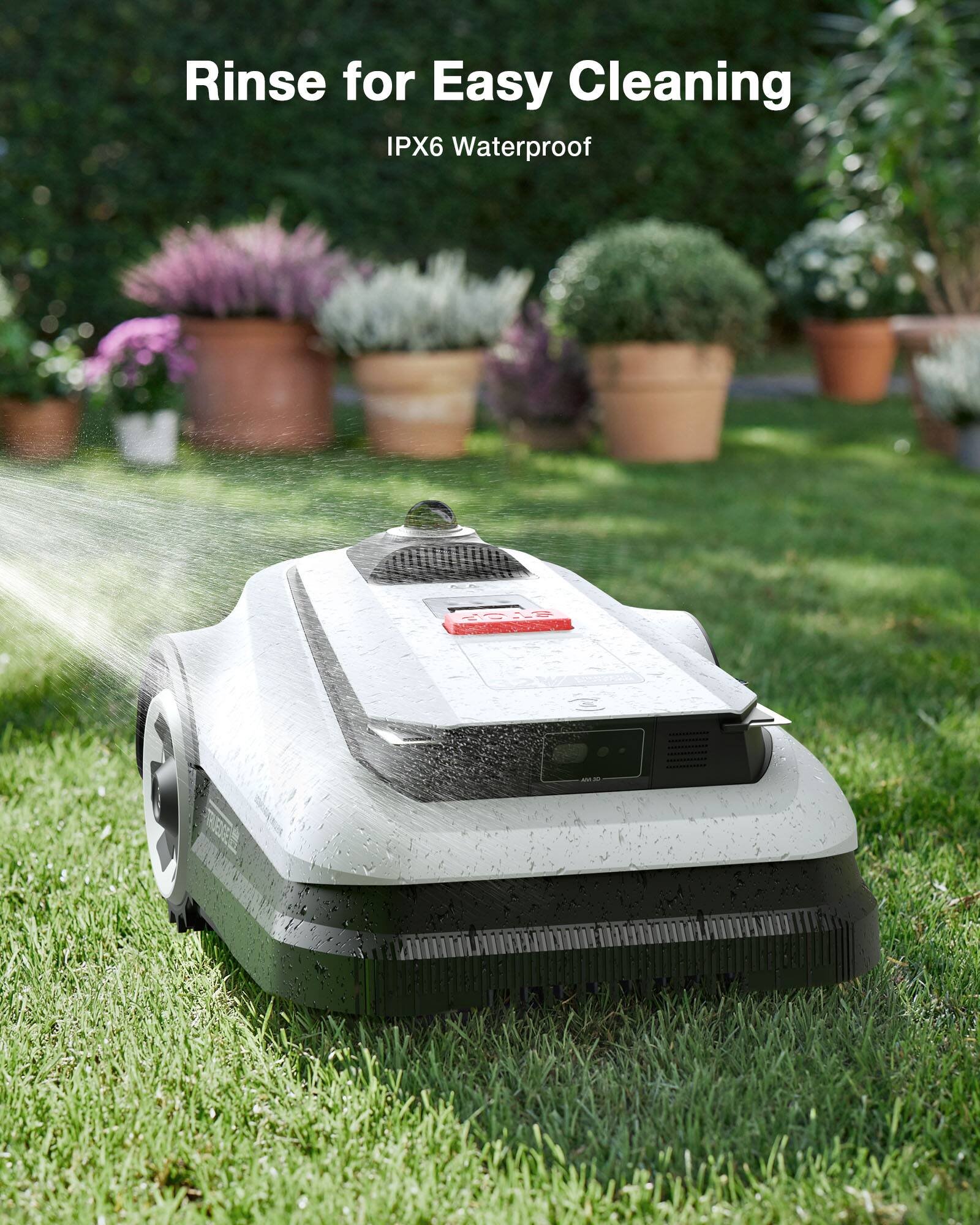 Rinse for Easy Cleaning  
IPX6 Waterproof