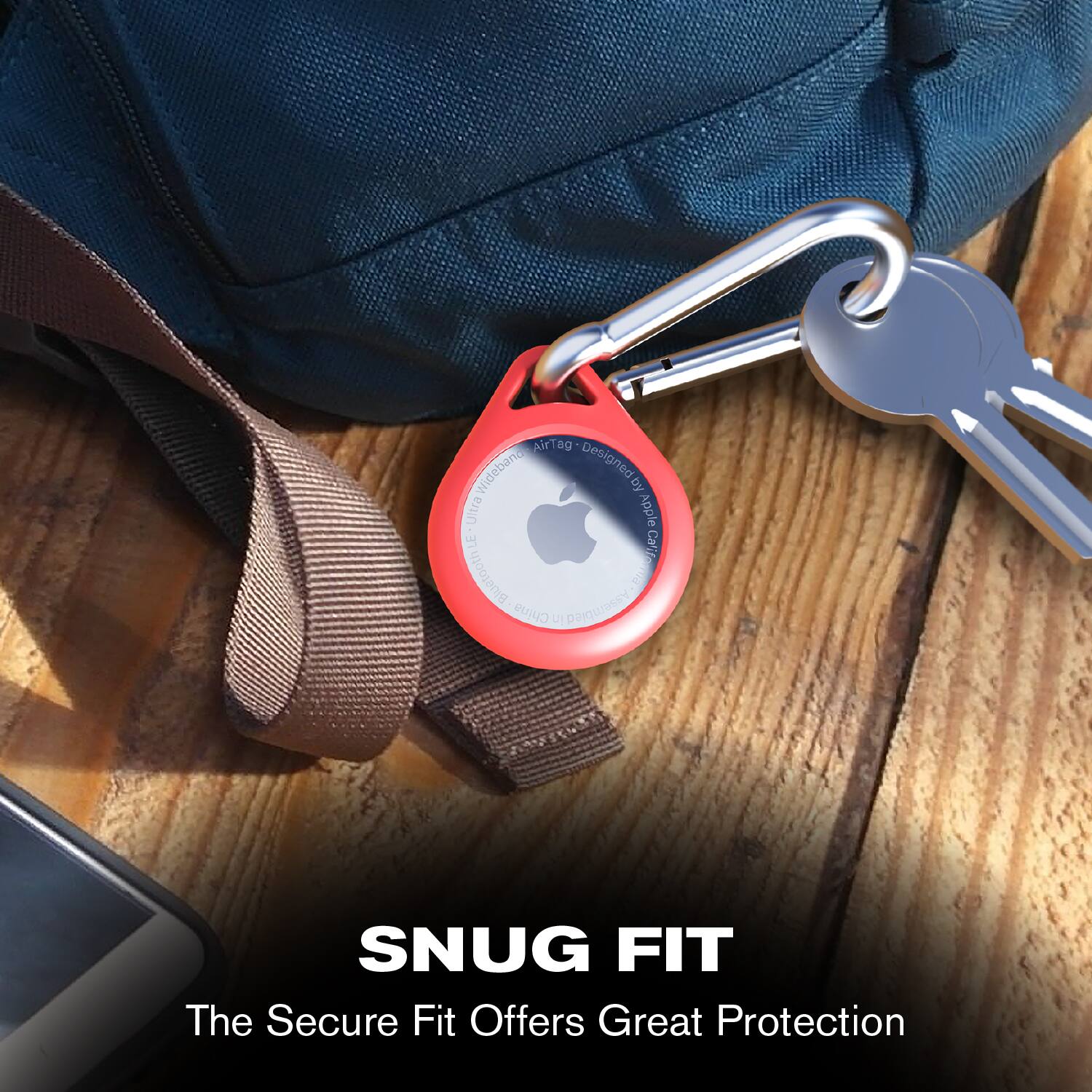 AirTag Wideband  
Designed by Ultra Apple LE Calife Bluetooth  
Made in China  
Dajqwesty  
SNUG FIT  
The Secure Fit Offers Great Protection