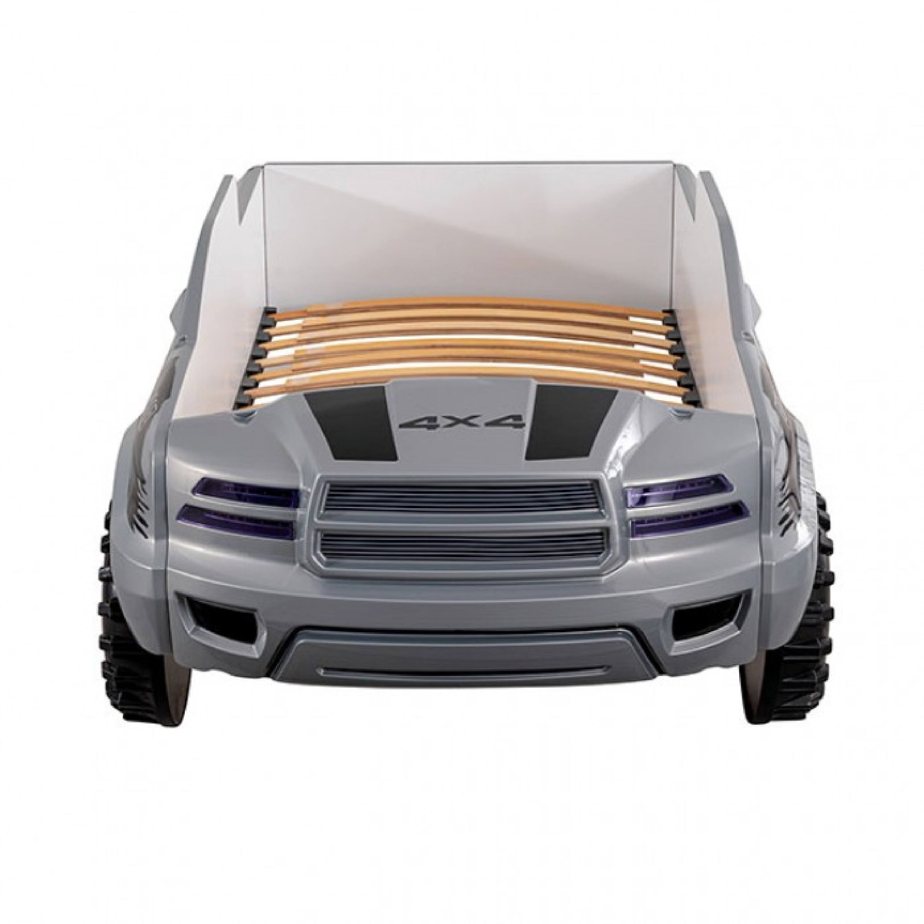 Alt View 1. Manhattan Lane - Tonie Truck Twin Bed, Interactive Lights and Sound Effects, Gray ABS - Gray.
