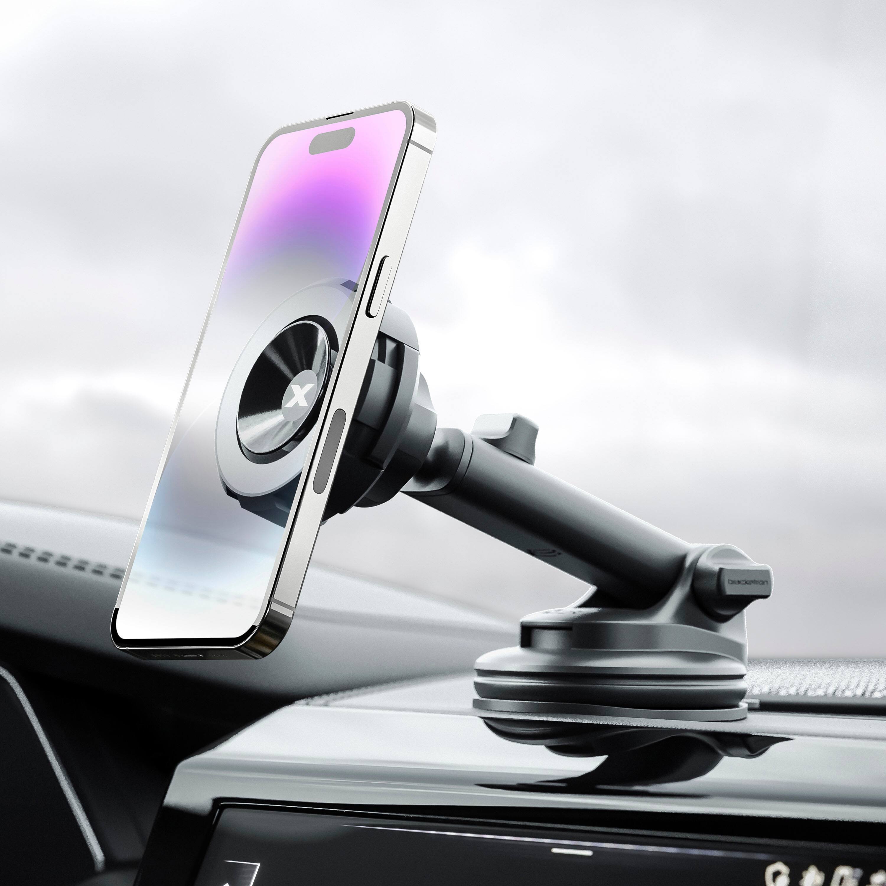 Alt View 11. Bracketron - MagAlign MAX Dash & Window Mount - Black.