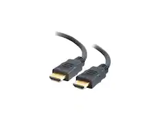 Front. Cables to Go - C2G 56782 4K HDMI Cable with Ethernet (60Hz) - 3 Ft, Black - Black.