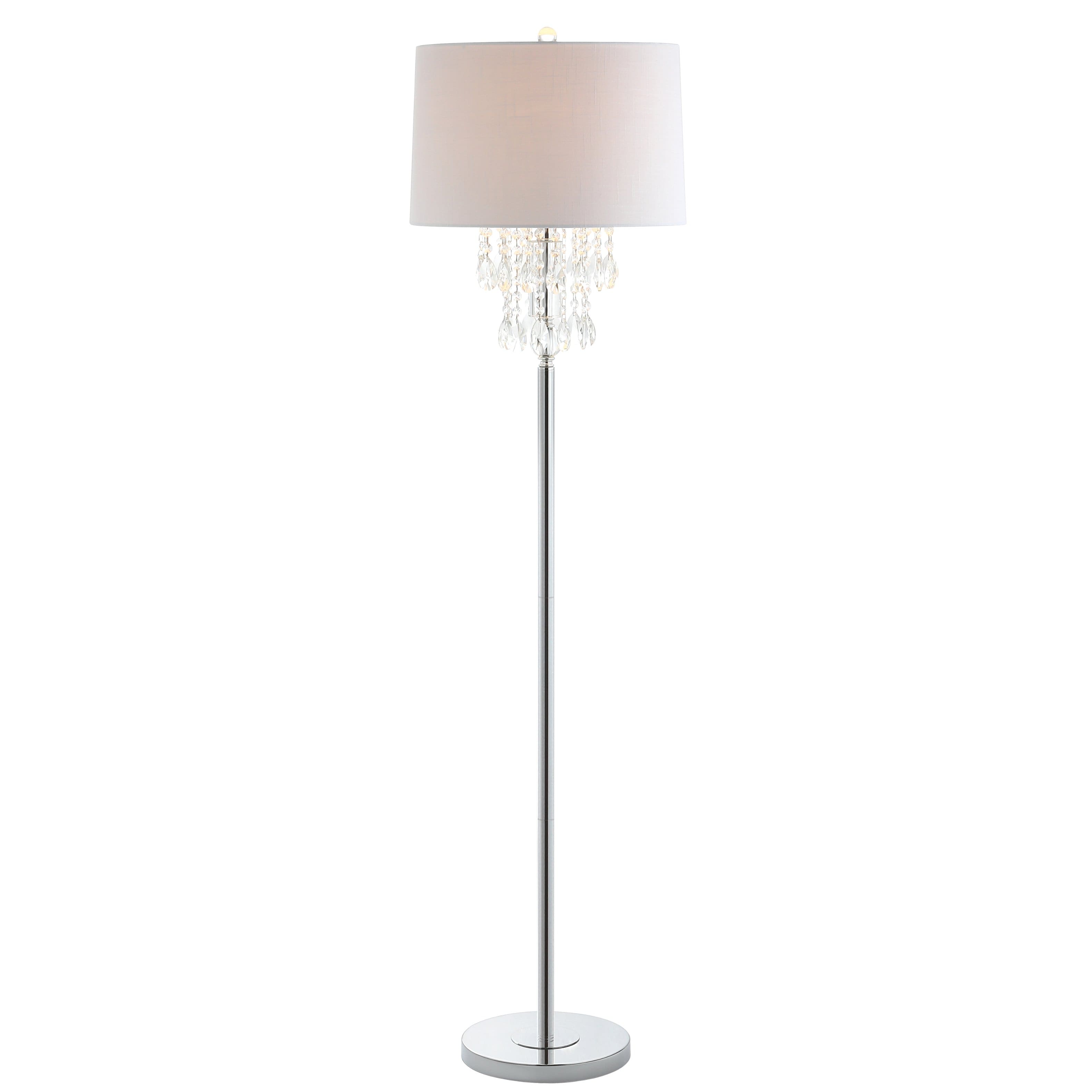 "Jonathan Y - Abigail 61"" Crystal / Metal LED Floor Lamp - Clear/Chrome" price history on PriceWatchPro