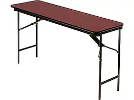 ICEBERG - Premium Folding Table, 72" x 18" - Mahogany/Brown