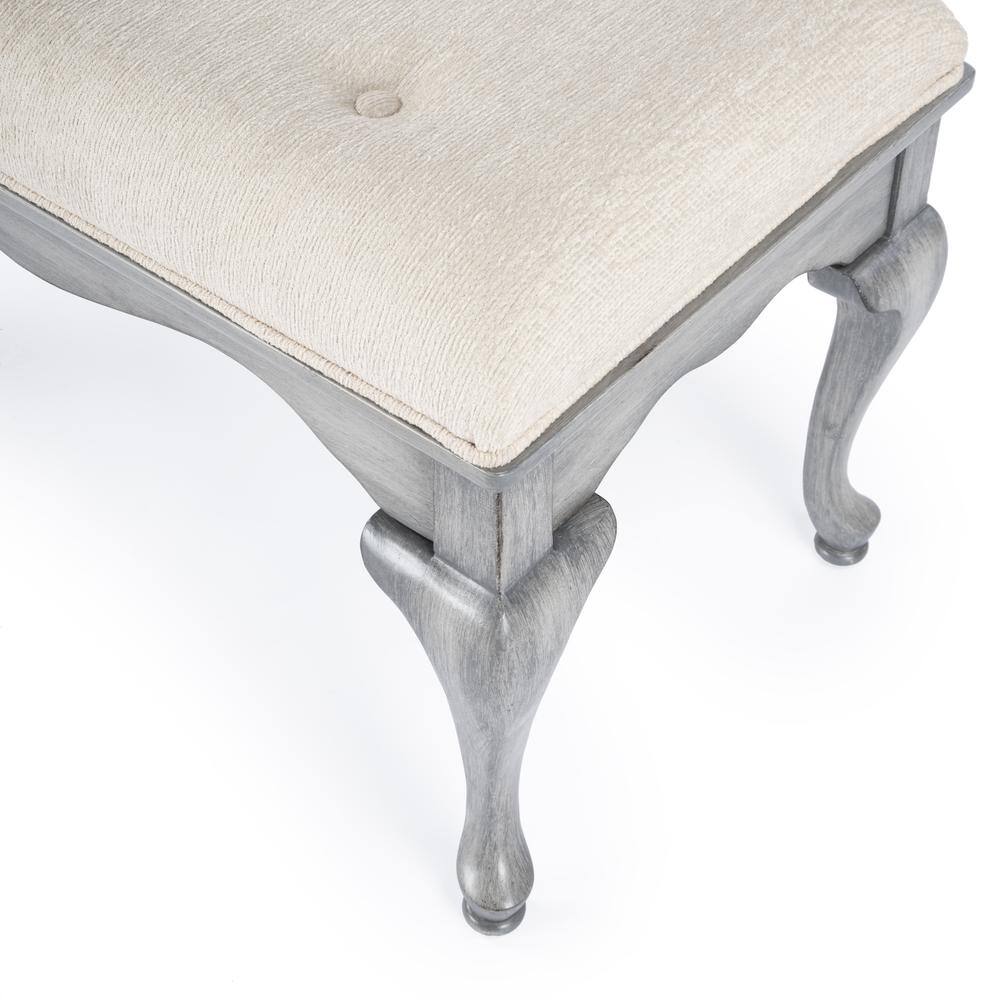 Alt View 4. Butler Specialty - Grace Wooden 38"W Bench - Gray.