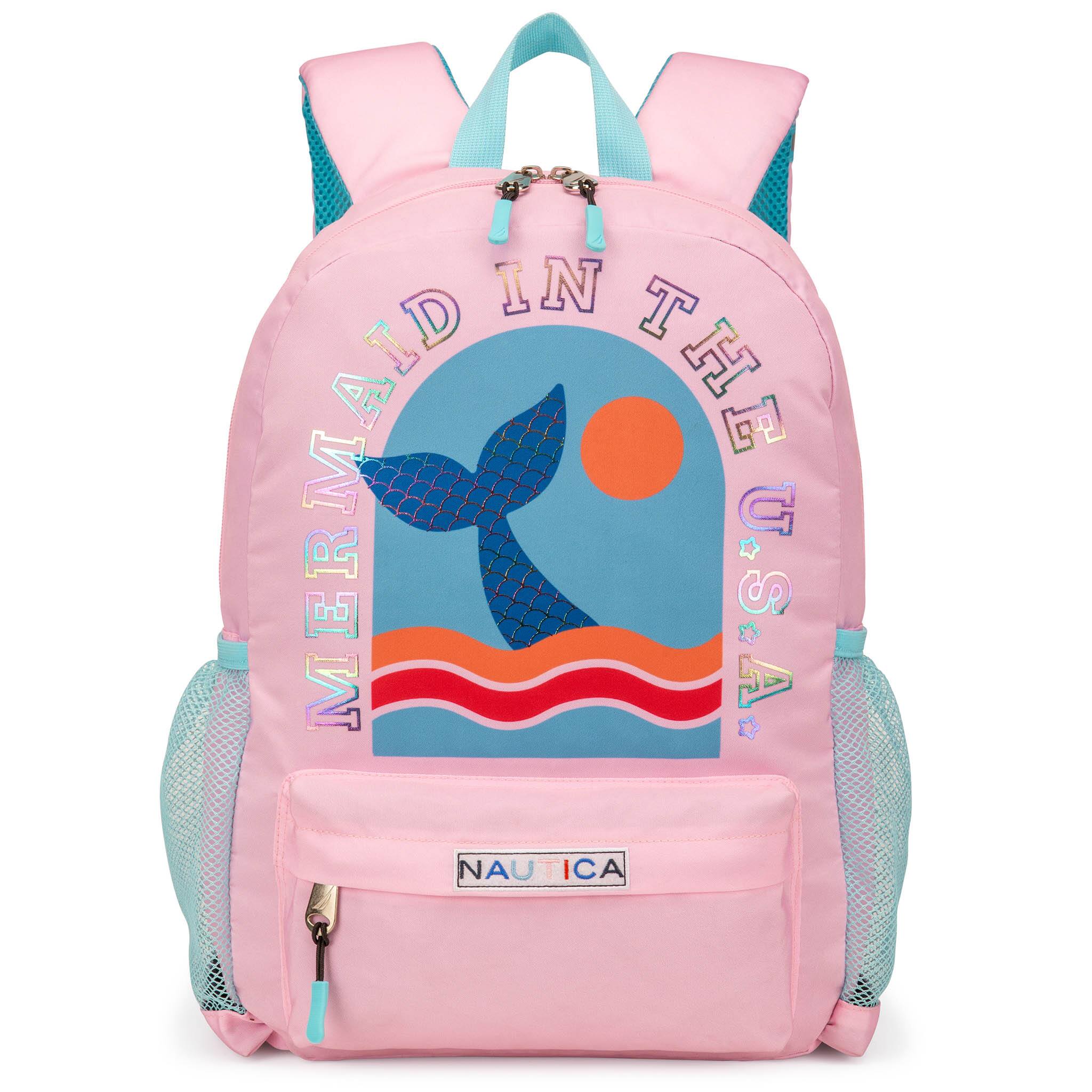 Nautica - 16 Inch Backpack for Kids and Teens - Mermaid Tail