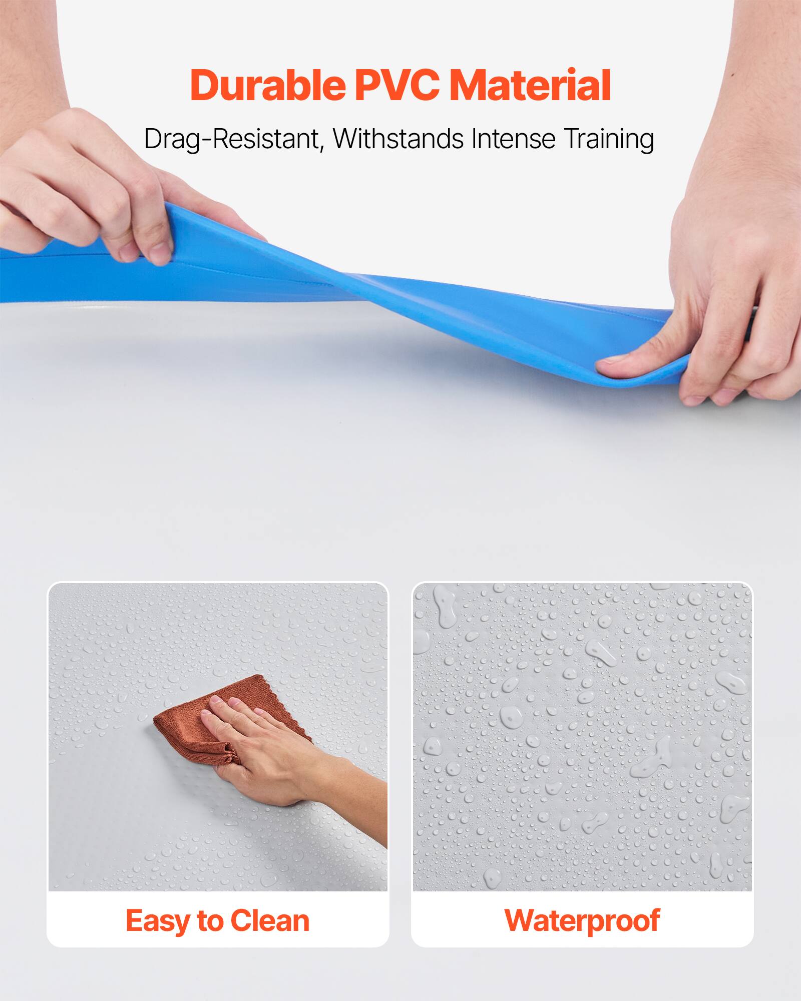 Durable PVC Material  
Drag-Resistant, Withstands Intense Training  

Easy to Clean  

Waterproof