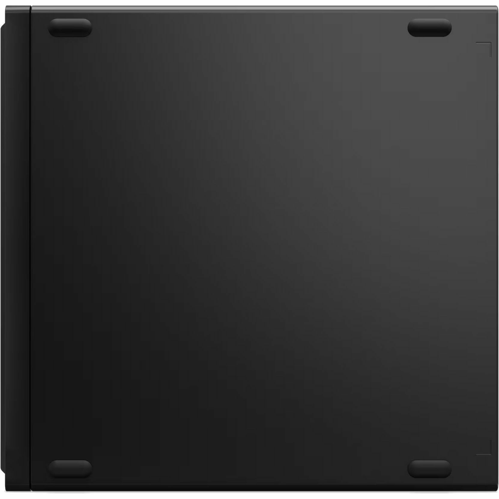 Alt View 3. Lenovo - Lenovo ThinkCentre M70q Gen 6 13A4002CUS Desktop Computer - Intel Core Ultra 7 265T - 16 GB - 256 GB SSD - Tiny - Black - Black.