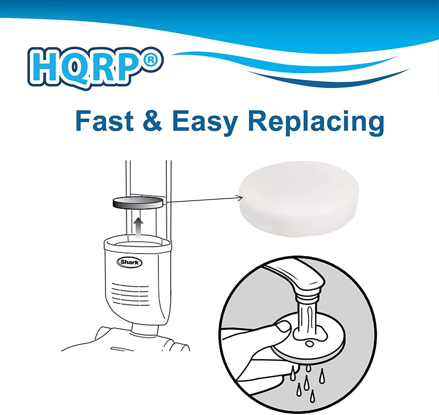 HQRP®  
Fast & Easy Replacing