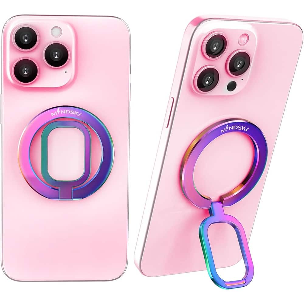 PARKER SLATER - Magnetic Phone Ring Holder – Ultra-Thin Grip Stand - Colorful