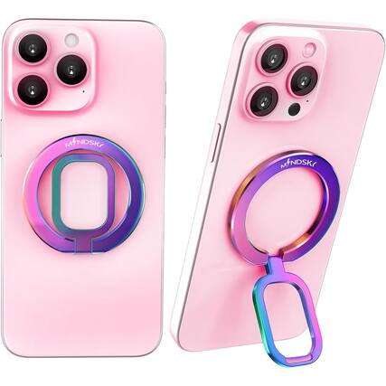 Front. PARKER SLATER - Magnetic Phone Ring Holder – Ultra-Thin Colorful Grip Stand - Colorful.