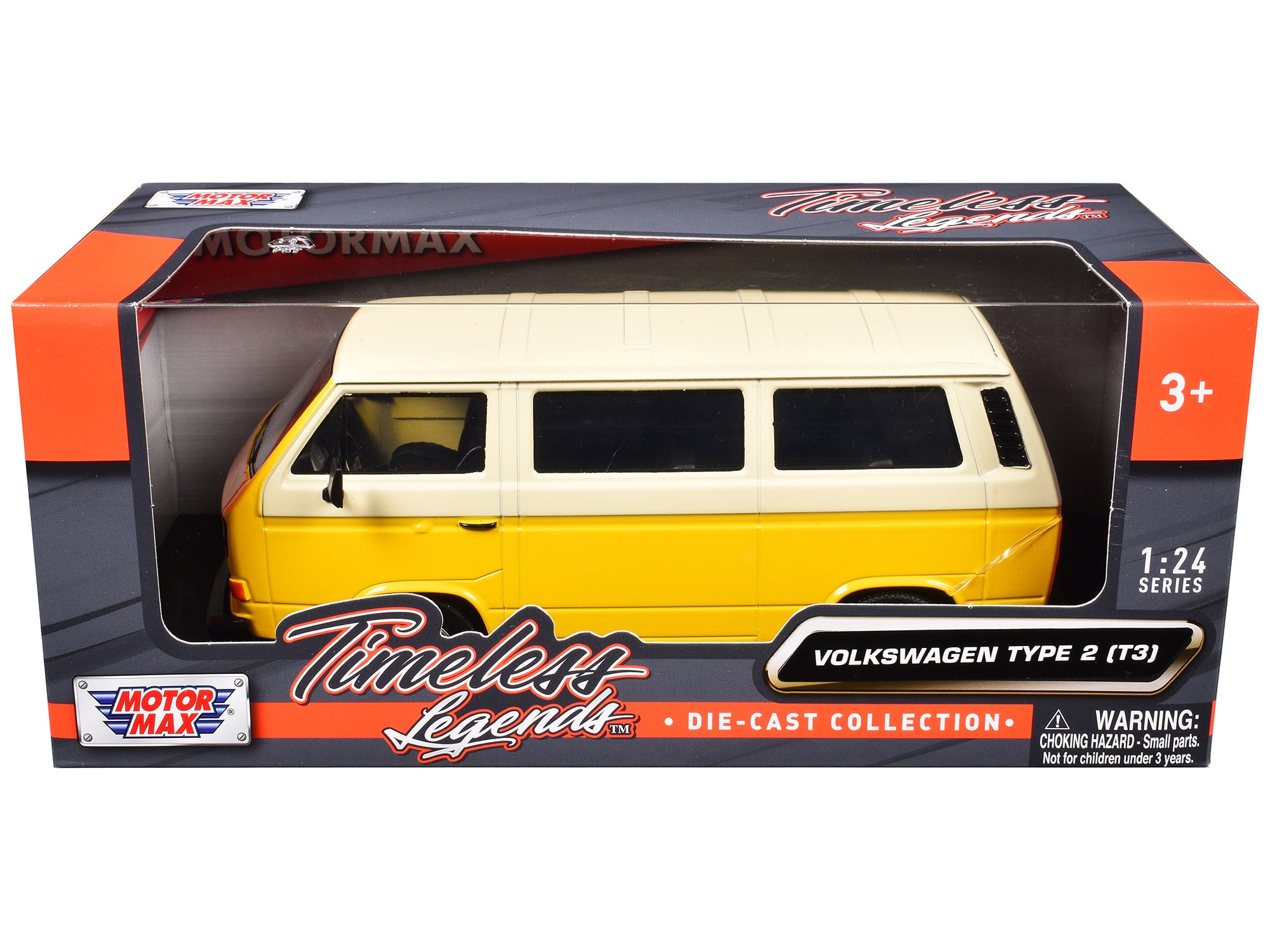"Volkswagen Type 2 (T3) Van Yellow and Beige ""Timeless Legends"" Series 1/24 Diecast Model Car by Motormax" price history on PriceWatchPro