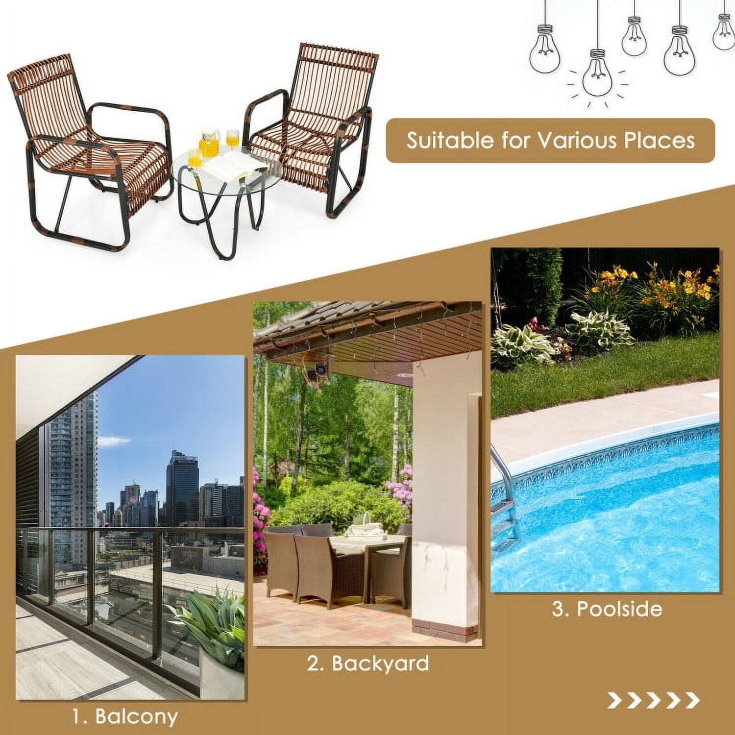 Suitable for Various Places

1. Balcony
2. Backyard
3. Poolside