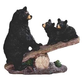 FC Design - 8.5"W Bear with Cubs Playing on Seesaw Bear Family Figurine Statue Desk Tabletop Home Decor Gift - Multi-Color