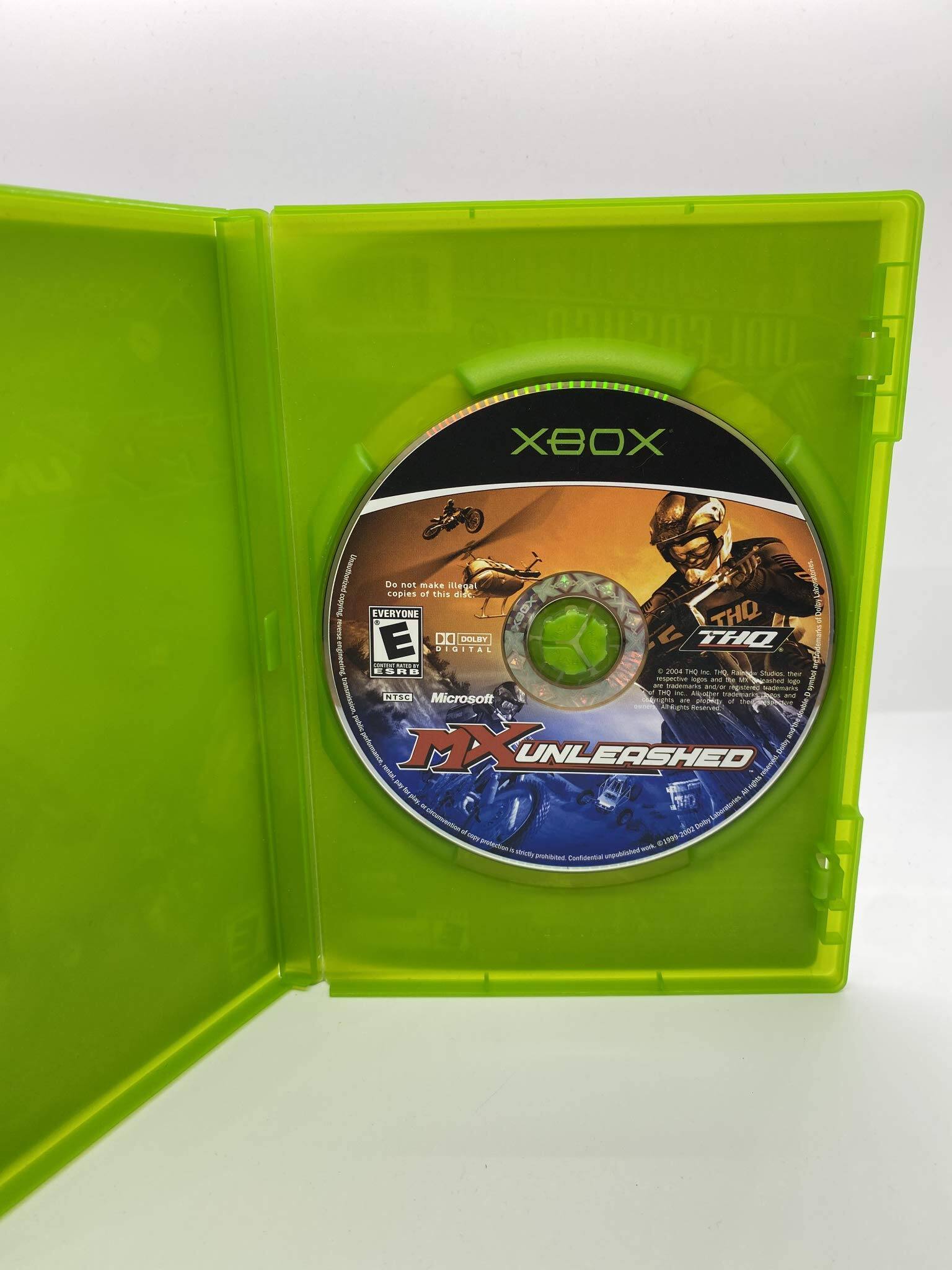 XBOX  
THQ  
DO DIGITAL  
EVERYONE  
E  
X UNLEASHED  
2004 THQ Inc. All Rights Reserved.  
© 2004 THQ Inc. All Rights Reserved.  
Microsoft  
DO NOT MAKE ILLEGAL COPIES OF THIS DISC.  
CONFIDENTIAL UNGRADED  
DO NOT MAKE ILLEGAL COPIES OF THIS DISC.  
CONFIDENTIAL UNGRADED