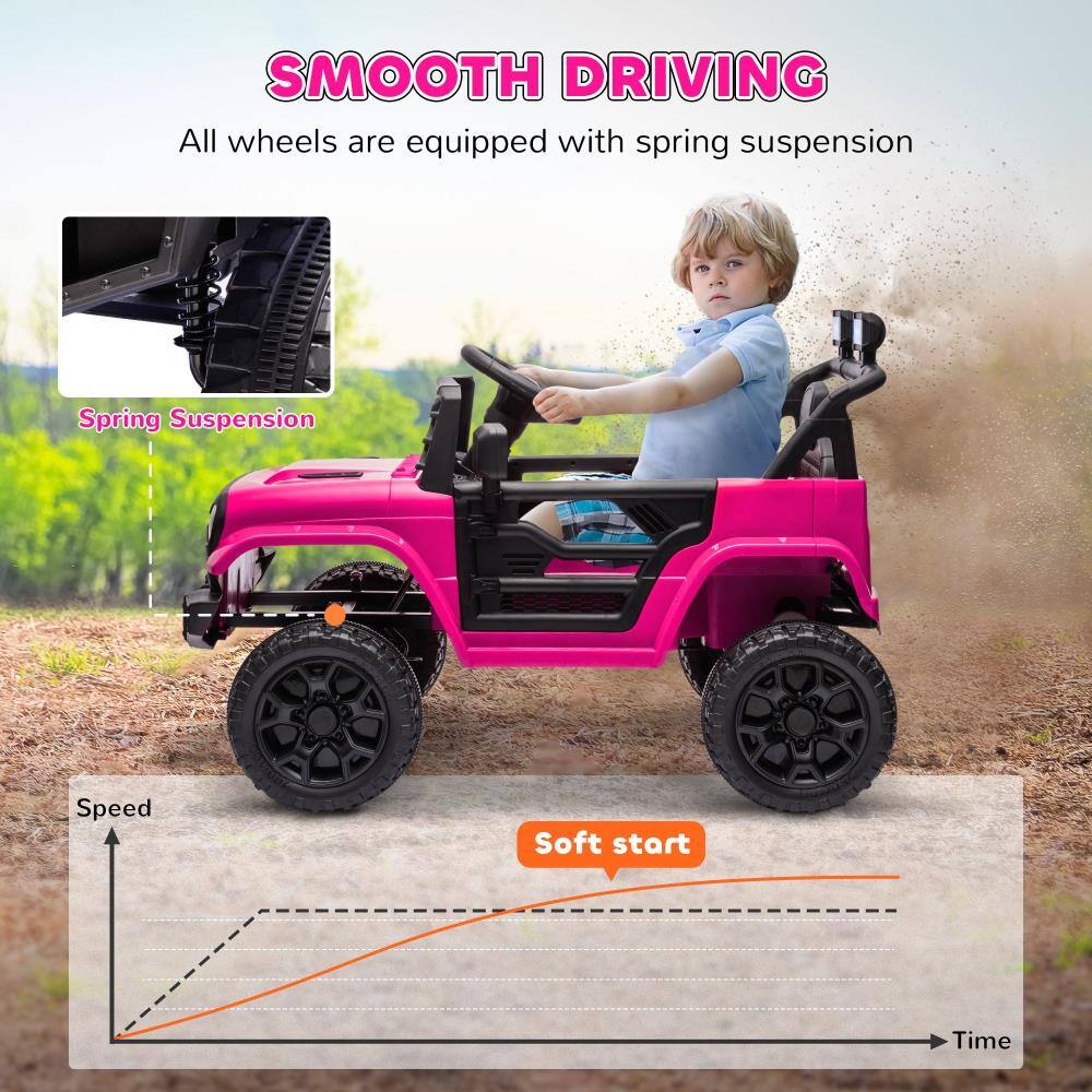 SMOOTH DRIVING  
All wheels are equipped with spring suspension  

Spring Suspension  

Soft start  

Speed  
Time