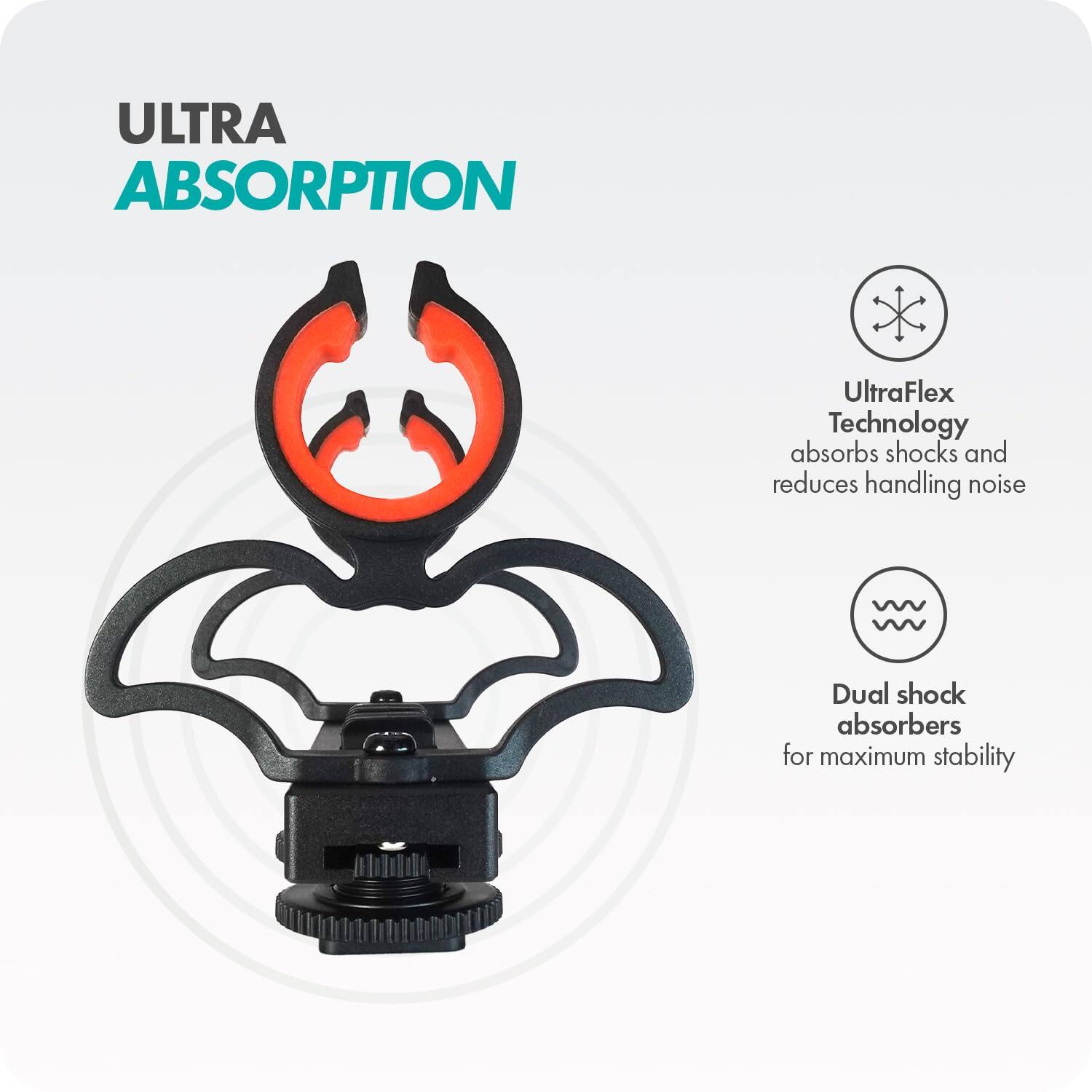 **ULTRA ABSORPTION**

- **UltraFlex Technology**  
  absorbs shocks and reduces handling noise

- **Dual shock absorbers**  
  for maximum stability