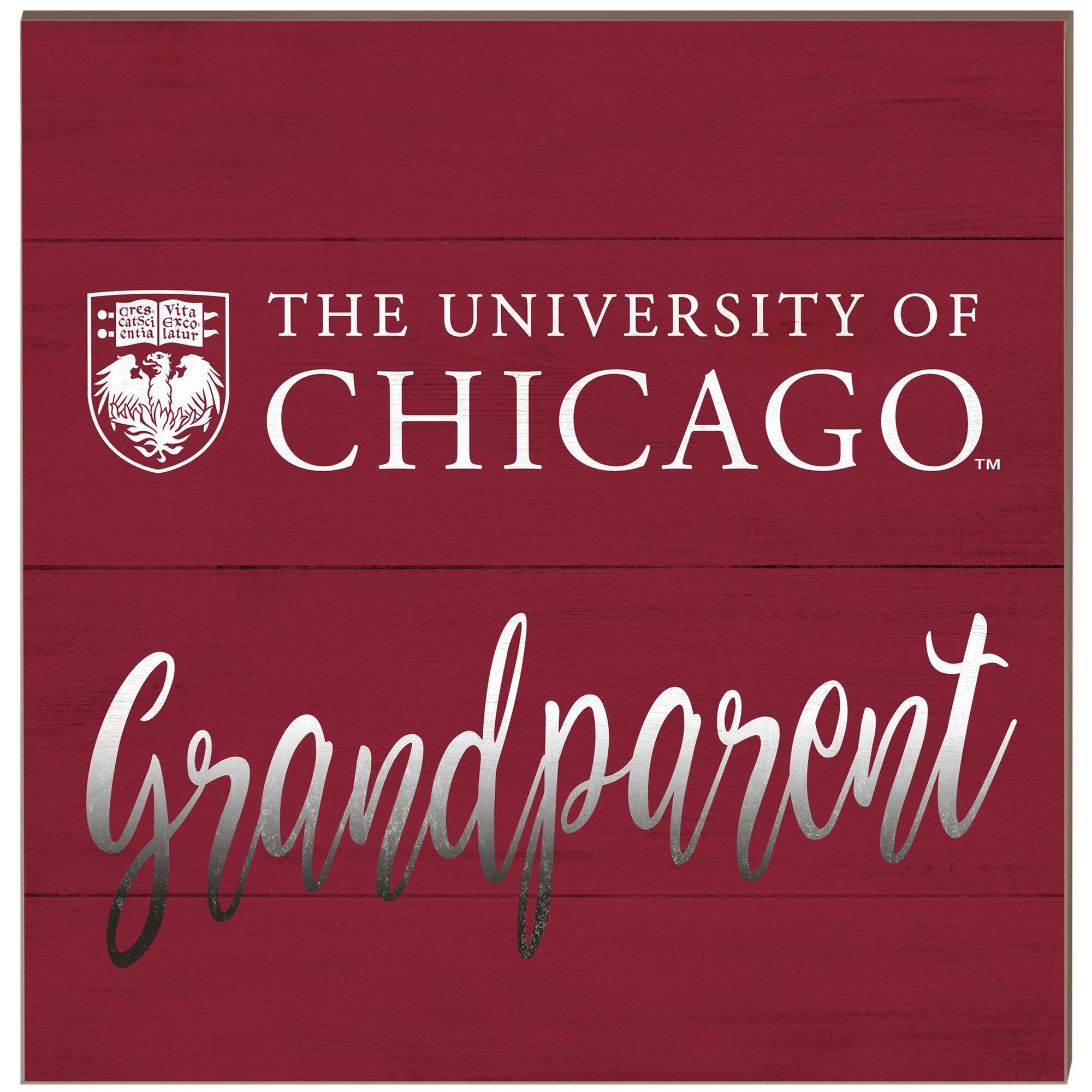 Jardine - UChicago Maroons 10'' x 10'' Grandparent Plaque - Maroon