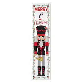 Jardine - Cincinnati Bearcats 11" x 46" Nutcracker Holiday Leaner Sign - White