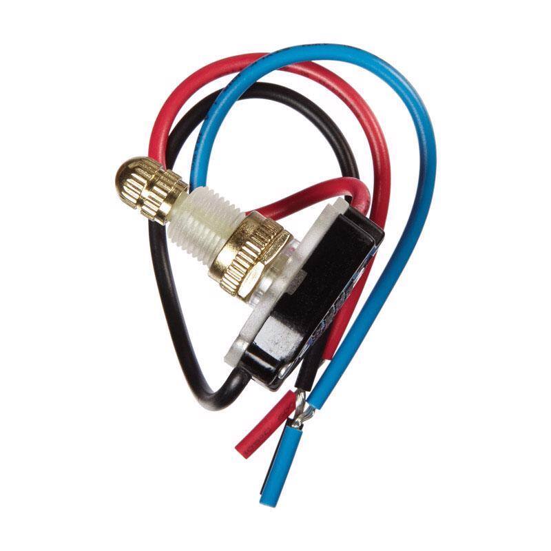 Angle. Jandorf - Jandorf 6 amps Single Pole or 3 way Rotary Appliance Switch Brass 1 pk - Brass.