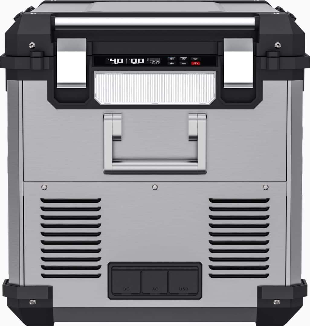 ICECO APL55 Aluminum Dual Zone 58QT Portable Cooler Silver MC