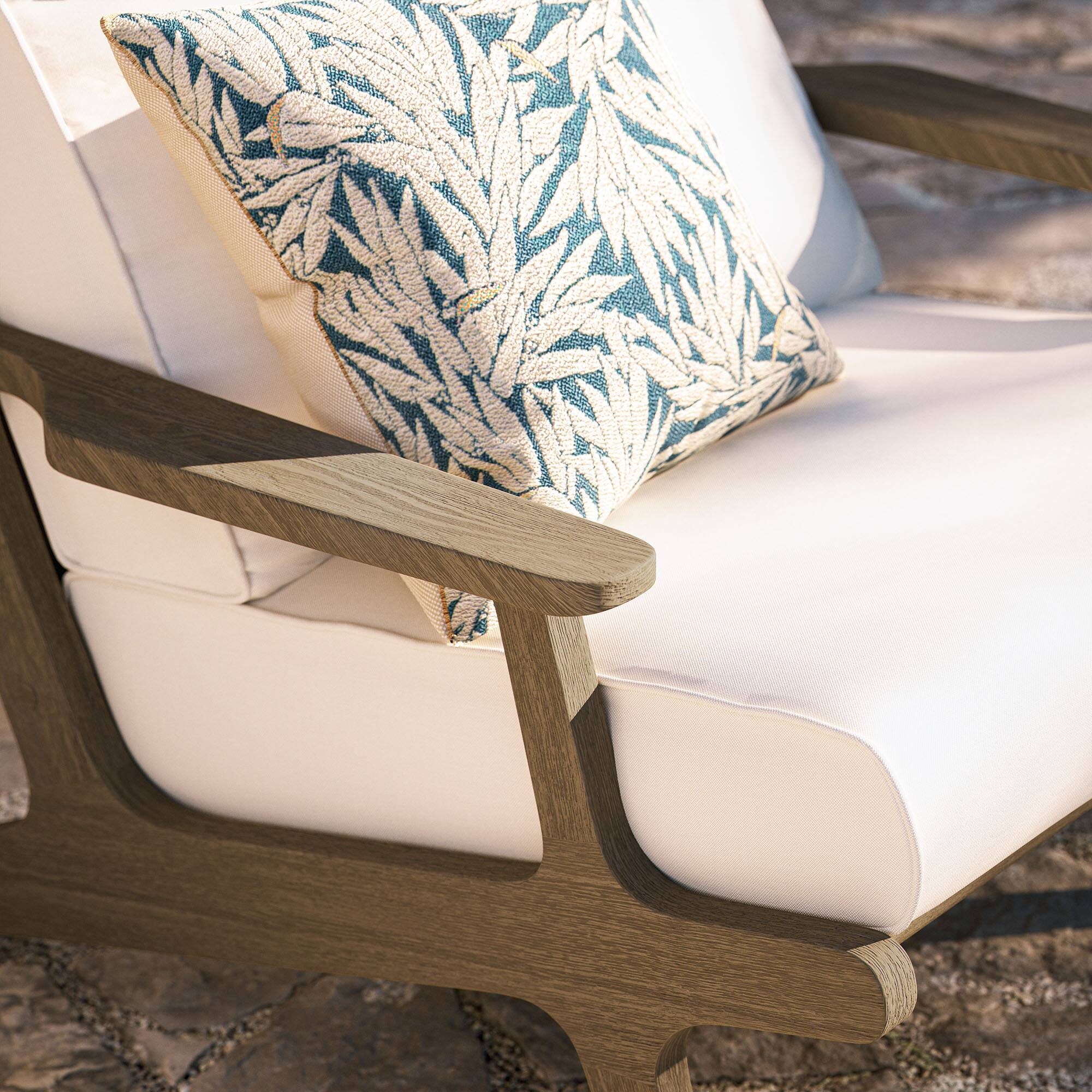 Alt View 2. Modway - Saratoga Outdoor Patio Teak Wood Armchair by Modway - Weathered Gray.