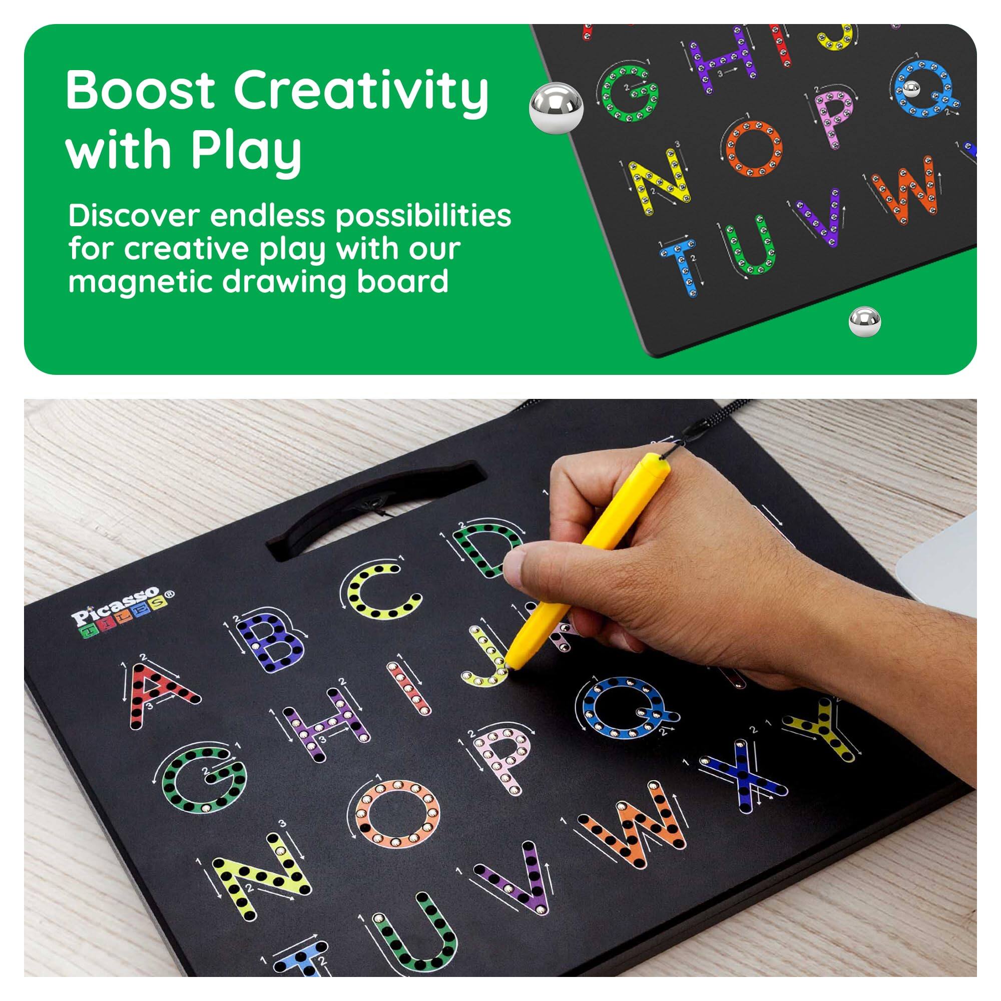 Boost Creativity with Play

Discover endless possibilities for creative play with our magnetic drawing board

Picasso
