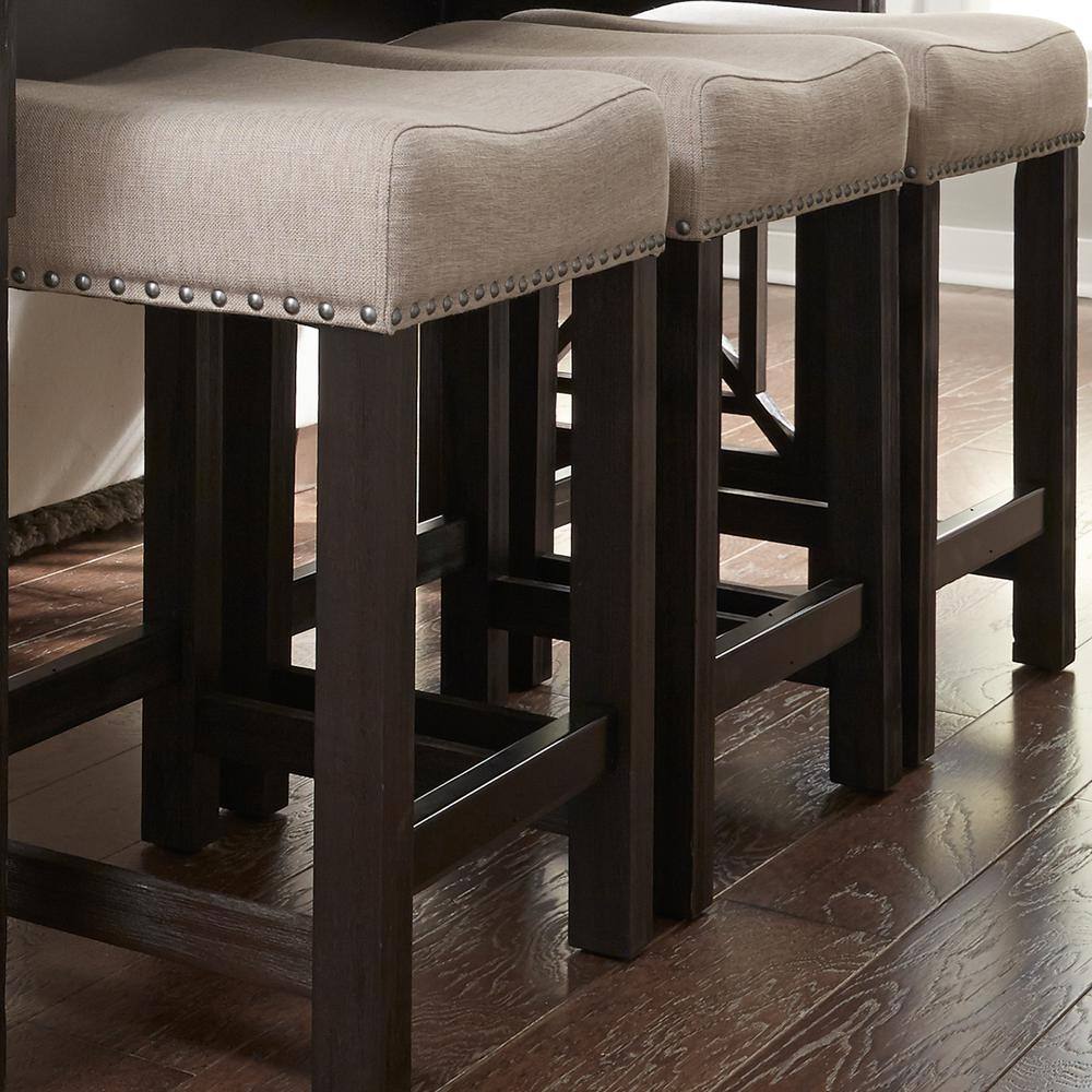 Alt View 2. Liberty Furniture Industries - Upholstered Console Stool - Black.
