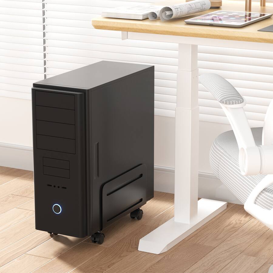 Cpu Processor Stand AGPtek CPU Stand with Wheels Black PC000329 - Best Buy