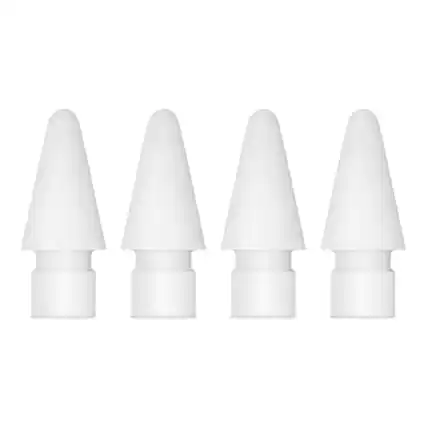 Front. Apple - Pencil Tips - White.