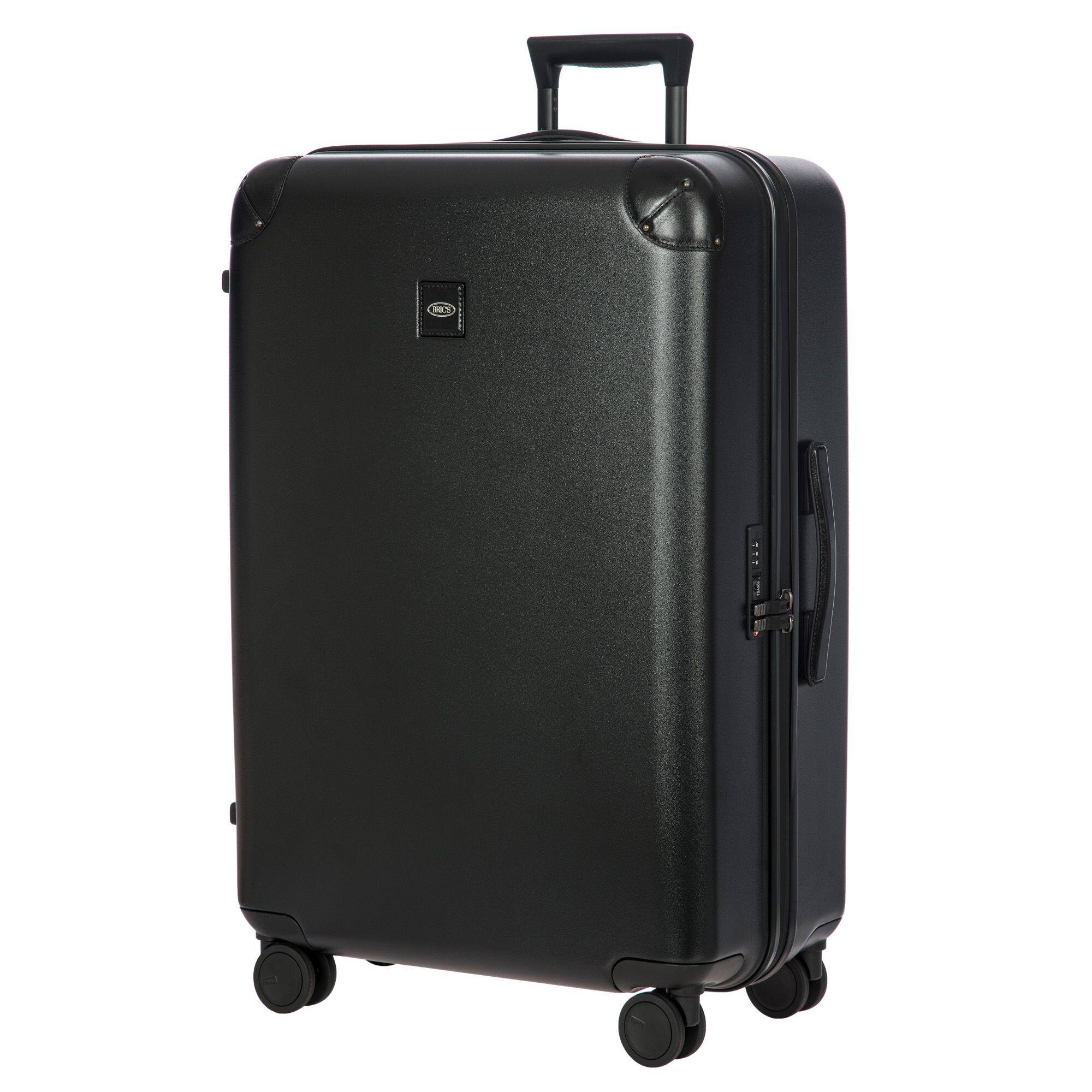 Alt View 3. Bric's - Amalfi Hardside 30" Checked Spinner Luggage - Black/Black.
