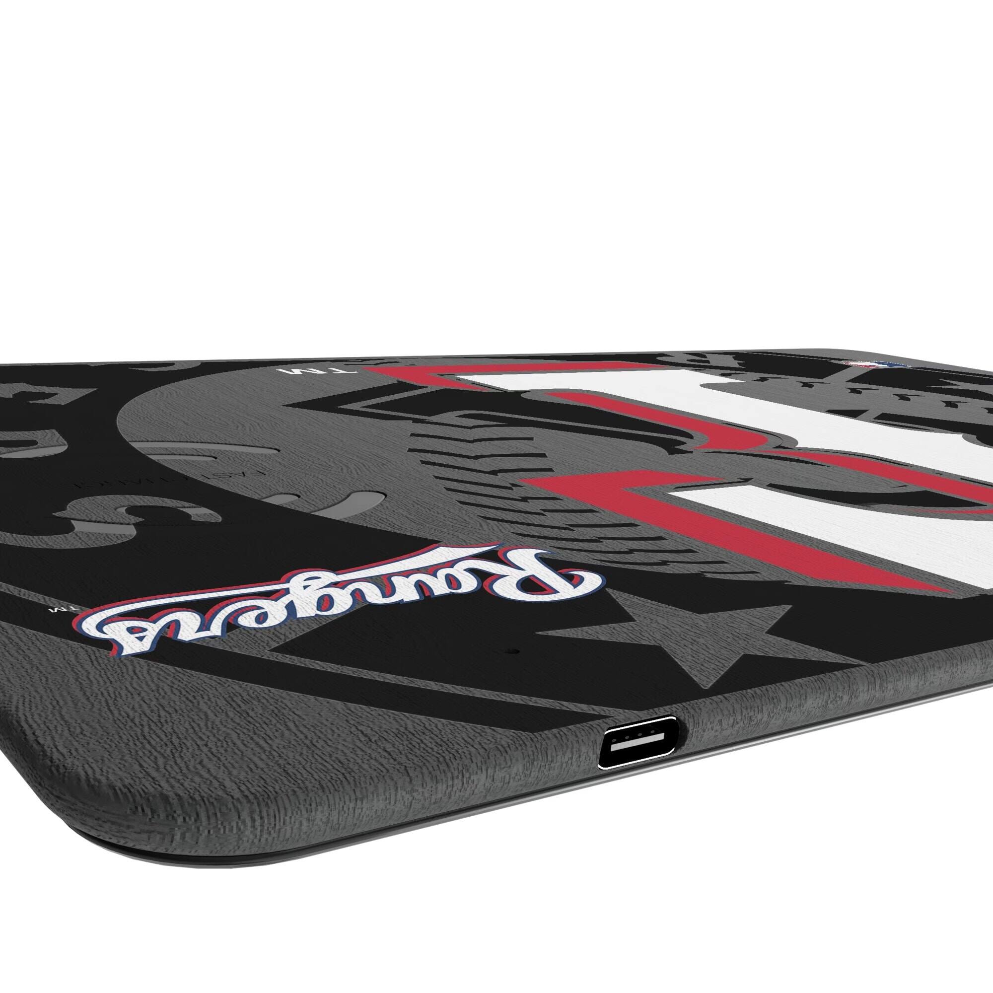 Alt View 2. Keyscaper - Texas Rangers Wireless Charger and Mouse Pad - Multicolor.