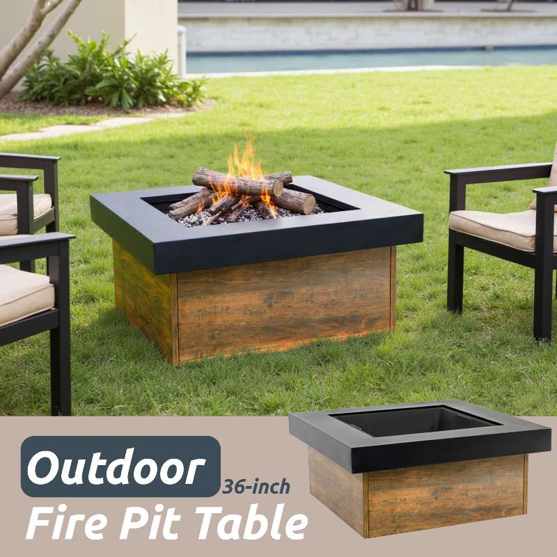 Outdoor 36-inch Fire Pit Table