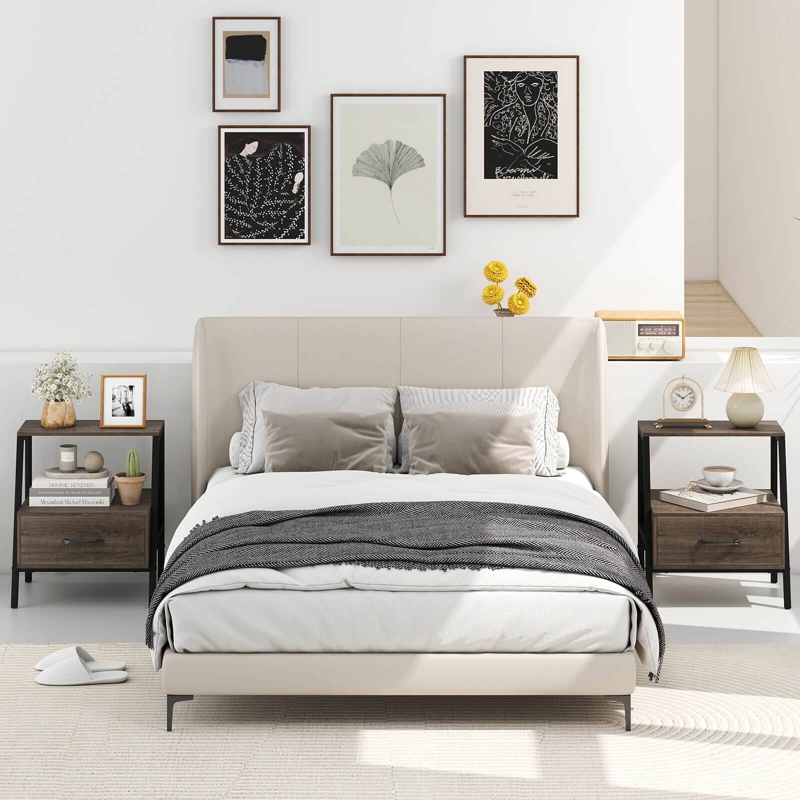 I'm sorry, but the text you provided does not make sense and does not seem to be related to the image. The image shows a bedroom with a bed, a nightstand, and some pictures on the wall. There are also books and a vase in the room.