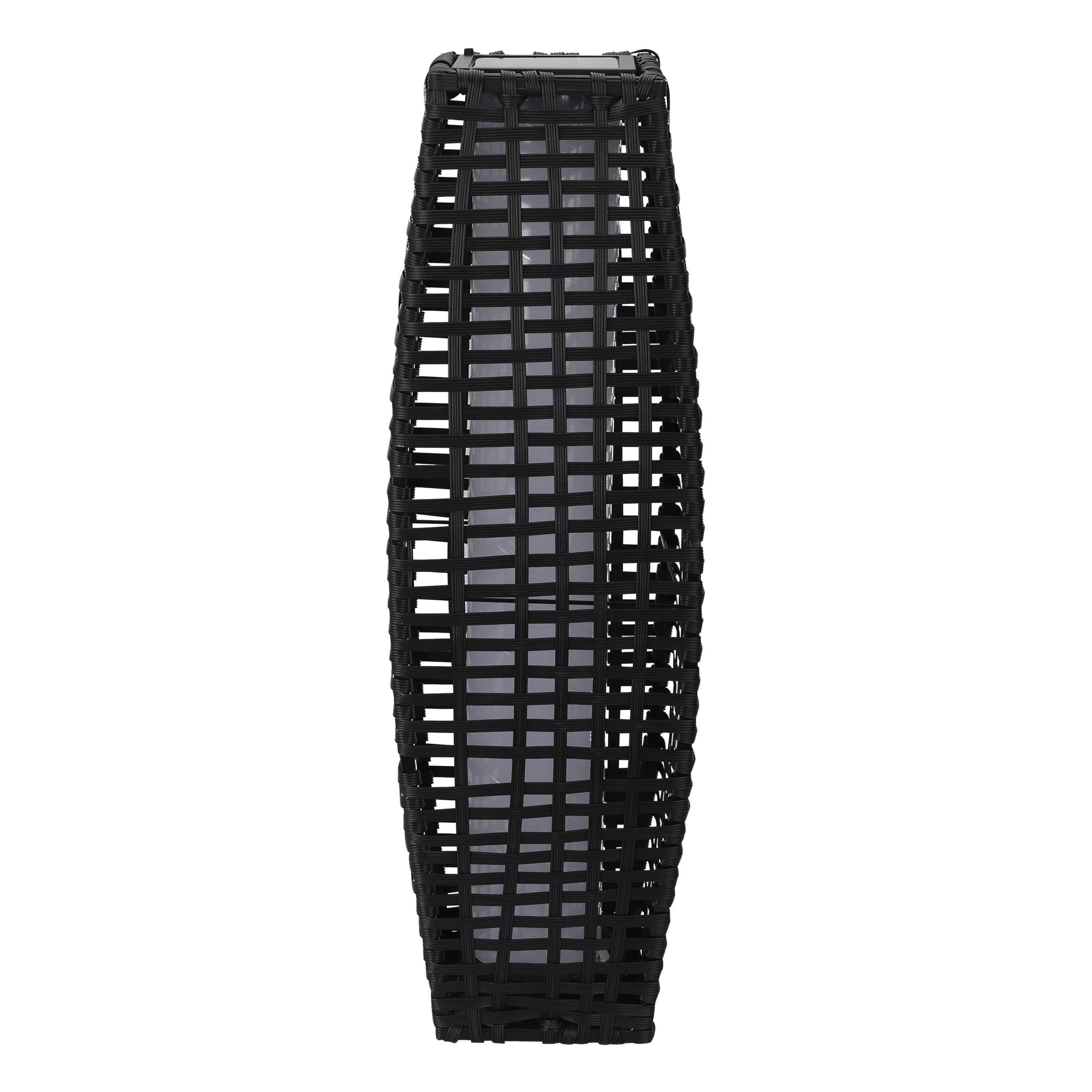 Alt View 5. Techko - Outdoor Hikari Bamboo-Style Solar Floor Lamp.