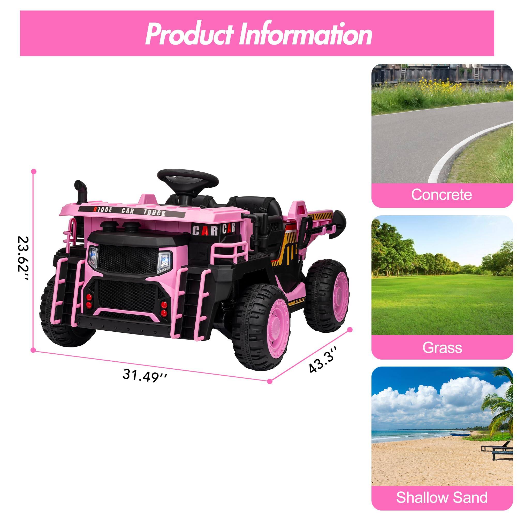 Product Information

- 23.62" (Width)
- 31.49" (Height)
- 43.3" (Length)

Concrete
Grass
Shallow Sand