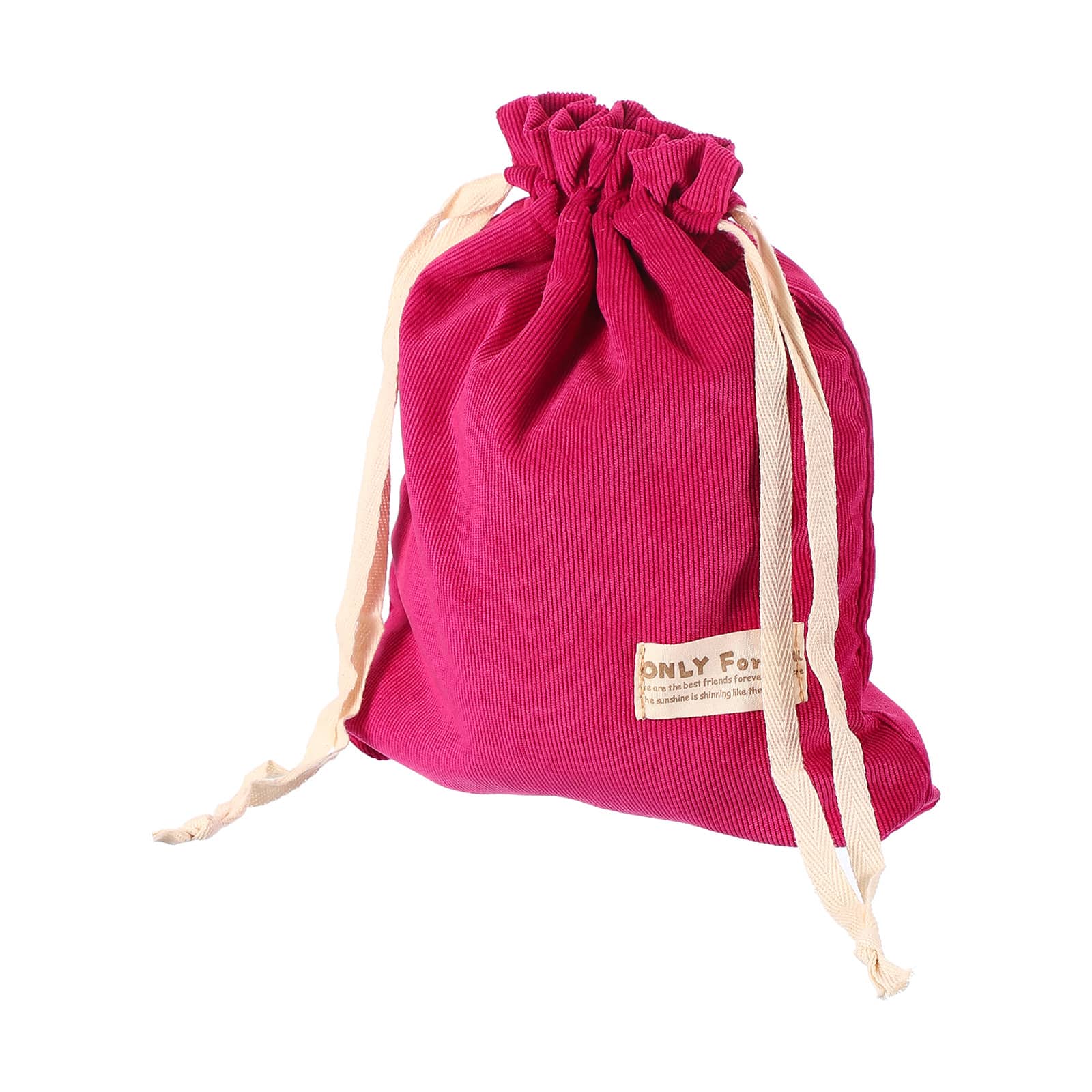 Unique Bargains - Soft Drawstring Lens Case, 11.42"x9.45"x0.35" Pouch for Nikon DSLR Lens - Rose Red