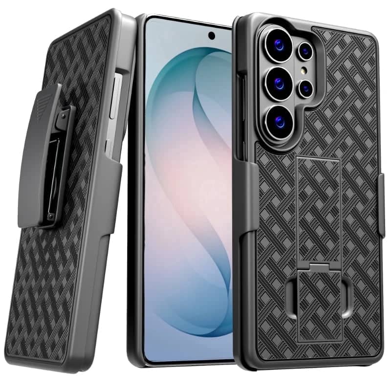 RomeTech - Rome Tech for Samsung Galaxy S26 Ultra (2026) Holster Case with Belt Clip & Kickstand – Rugged Combo Protection - Black